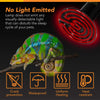 Simple Deluxe 150W Reptile Heat Bulb 2-Pack Ceramic Heat Emitter Lamp Heater Light for Lizard Turtle Snake Pet Chicken Coop Brooder, No Light No Harm, Black