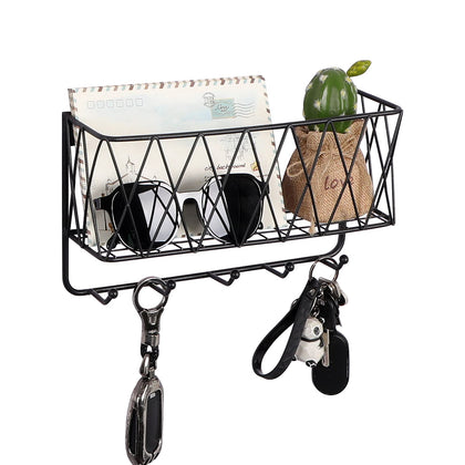 OROPY Entryway Mail Holder with Key Hooks, 11.0