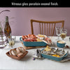 STAUB Ceramics Rectangular Baking Dish Set, Casserole Dish, Baking Pans for Lasagna, Cake, 2-Piece, Rustic Turquoise