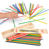 Lucky Shop1234 Classic Wooden Thin Pick Up Stick Game 41 Pieces Fun Family Game Gift Idea -9.8 Inch Long (1 Pack Pickup Stick)