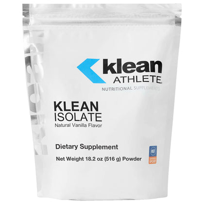 Klean ATHLETE Klean Isolate | Whey Protein Isolate to Enhance Daily Protein and Amino Acid Intake for Muscle Integrity* | NSF Certified for Sport | 20 Servings | Natural Vanilla Flavor