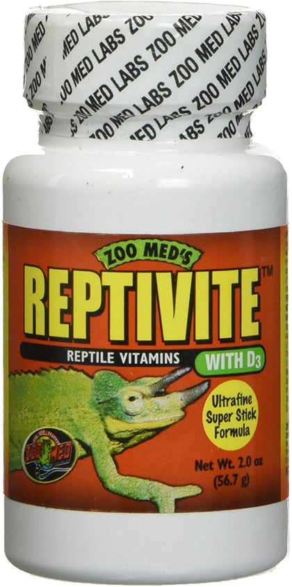 Zoo Med Reptivite Reptile Vitamins with D3 2 oz - Pack of 12