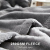 Hansleep Fleece Blanket Twin Size Grey, Soft Cozy Twin Blanket, Fuzzy Flannel Lightweight Blanket for Bed, Sofa, Couch, Travel, Camping, 60 x 80 Inches