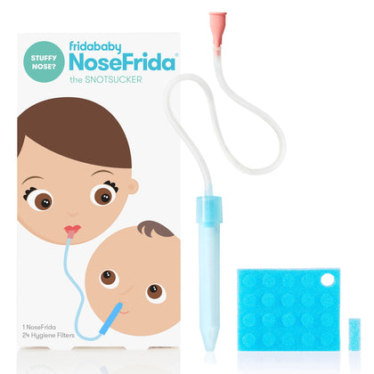 Frida Baby Nasal Aspirator NoseFrida the Snotsucker with 24 Extra Hygiene Filters