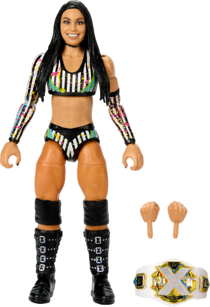 WWE Elite Action Figure & Accessories, 6-inch Collectible Roxanne Perez with 25 Articulation Points, Life-Like Look & Swappable Hands