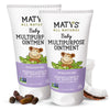 Matys Multipurpose Baby Ointment, All Over Gentle Skin Protection for Newborns & Up, Soothes Dry Irritated Skin, Diaper Rash, Cradle Cap, Drool Rash & More, Petroleum Free, 2 Pack, 3.75 oz each tube