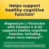 Nature Made Magnesium L-Threonate with Vitamin C & Vitamin D3, Provides 130 mg of Magnesium from 1800 mg Magnesium L Threonate, Cognitive Support Magnesium Supplement, 90 Capsules, 30 Day Supply