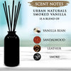 Urban Naturals Smoked Vanilla Reed Diffuser Set with Vanilla Bean, Sandalwood & Leather | Made in The USA