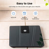 GE Digital Body Weight Scale for Bathroom, 500lbs Capacity Smart BMI Weight Scales for People Accurate Bluetooth Weighing Scale Electronic Weigh Scales with Bright LED Display Black