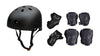 Besmall Kid's Protective Gear Set,Roller Skating Skateboard BMX Bike Cycling Sports Protective Gear Pads for Youth Boys Girls(Adjustable Helmet+Knee Pads+Elbow Pads+Wrist Pads) Black S