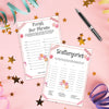 Birthday Party Games Set for Girls, Funny Girl Party Game, Girl Birthday Supplies, Activity, Includes Finish Her Phrase, Scattergories, 20 Double Sided Games Cards