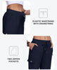 MoFiz Women's Cargo Pants Hiking Joggers Summer Lightweight Quick Dry Athletic Outdoor Sports Sweatpants Travel Casual Navy M