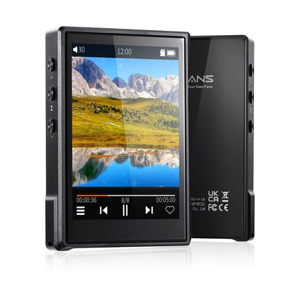 Surfans HiFi MP3 Player with Bluetooth: F22 Full Touch Lossless Music Player - Portable High Resolution DSD Digial Audio Player 32GB Memory Expandable up to 1TB