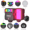 ULANZI VL49 RGB Video Lights, LED Camera Light 360° Full Color Portable Photography Lighting w 3 Cold Shoe, 2000mAh Rechargeable CRI 95+ 2500-9000K Dimmable Panel Lamp Support Magnetic Attraction
