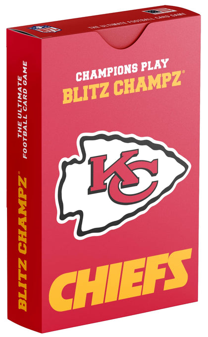 Blitz Champz Kansas City Chiefs Card Game | Football Card Game (Ages 7+) | Fun Family Game | Party Game | Gifts for Football Fans | Card Game for Kids | Card Game for Adults (Kansas City Chiefs)