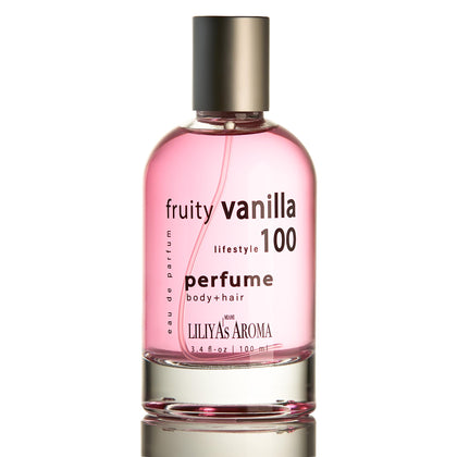 Liliya's Aroma Fruity Vanilla 100 Eau de Parfum - Long Lasting Fragrance, Berries, Ylang-Ylang & Vanilla, Women's Perfume 3.4 Fl Oz (Fruity-Vanilla)