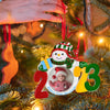 HERZOME Babys First Christmas Picture Frame Keepsake Ornament 2023 Christmas Photo Ornament for Newborn Cute Baby Christmas Tree Ornament