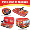 Pop Up Play Tent for Kids - My First Foldable Indoor & Outdoor Playhouse Vehicle Toys for Toddlers, Boys and Girls (Fire Truck)