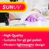 SUNUV UV LED Nail Lamp, UV Light for Nails Dryer for Gel Nail Polish Curing Lamp with Sensor 2 Timers SUN9C Pink Gift for Women Girl