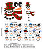 Snowman Face Stickers Snowman Decals Christmas Wall Decals Snowman Faces Decals Refrigerator Wall Stickers Window Cling Decal Lovely Snowman Face Art Wall Decor Christmas Decorations