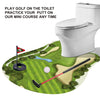 GOODLYSPORTS Toilet Golf Game-Practice Mini Golf in Any Restroom/Bathroom- Great Toilet Time-Funny Gifts for Dad, Funny White Elephant Gifts, Gag Gifts for Husband, Boyfriend, Men.