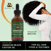 Sunny Isle Rosemary Mint Hair and Strong Roots Oil 3oz | Infused with Biotin & Jamaican Black Castor Oil | Strengthen and Nourish Hair Follicles | Dry Scalp, Split Ends