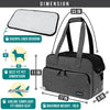 PetAmi Small Dog Purse Carrier, Soft-Sided Pet Carrier Bag with Pockets, Portable Medium Dog Puppy Large Cat Travel Handbag Tote, Airline Approved Breathable Mesh, Poop Dispenser Sherpa Bed, Dark Gray