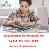 GBOLE A2338 M1 2020 Screen Replacement for MacBook Pro Retina M1 A2338 EMC 3578 MYD83 MYD92 MYDA2 MYDC2 MYD83LL/A MYD92LL/A MYDA2LL/A MYDC2LL/A Full LED LCD Screen Display Assembly Grey