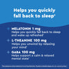 Nature Made Wellblends Back to Sleep, Melatonin 1 mg, L theanine 100 mg, and GABA 100mg, Sleep Supplement, 40 Fast Dissolve Tablets