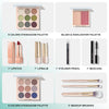 Color Nymph All In One Makeup Kit, Makeup Gift Set for Beginners Teenager Girls with Eyeshadow Palette Blush Lipstick Lip Pencil Eye Pencil Brush Mascara Portable Bag