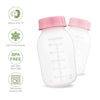 Maymom Breast Pump Bottle Compatible with Medela Pump in Style MaxFlow, Freestyle, Swing Maxi Pump, Maymom Breastshields; Compatible with Ameda MYA Joy, Finesse and Purely Yours Pumps; 8pc/pk