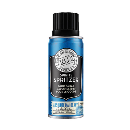 18.21 Man Made Mens Spirits Spritzer Absolute Mahogany, 3.4 oz. - Long-Lasting All Over Body Spray with Masculine Aromatics - Gifts for Him