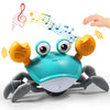 Aprilwolf Escape Crawling Crab, Tummy Time Baby Toys, Sensing Interactive Walking Dancing Toy with Music Sounds & Lights, Infant Fun Birthday Toddler Boy Girl Pet Dog?Rechargable?