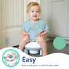 Nuby On-The-Go Portable Potty Seat - Travel Toilet Seat for Boys and Girls 18+ Months - Includes Storage Bag and Disposable Potty Liners - Toddler Travel Essentials - Toddler Potty Training Toilet