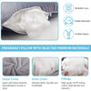 BATTOP Pregnancy Pillows Full Body Maternity Pillow for Sleeping with Removable Washable Cover,Support for Back,Hips,Legs,Belly for Pregnant Women