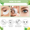 110 Pairs Eyelash Extension Gel Patches Kit, AHIER 100% Natural Hydrogel Eye Patches Lint Free Under Eye Pads Makeup Eye Gel Pad for Lash Extensions supplies