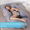 BATTOP Pregnancy Pillows Full Body Maternity Pillow for Sleeping with Removable Washable Cover,Support for Back,Hips,Legs,Belly for Pregnant Women