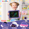 HOMESTEC Astrodraw Drawing Pad Toys, Colorful LCD Writing Tablet for Kids, Doodle Board for Toddlers 3 4 5 6 Years Old, Travel Sensory Space Toy for Boys Girls, Birthday Gift Idea,1 PC (Purple/Pink)