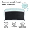 [Upgraded Version] iGuerburn 32GB Simple Music Player for Dementia Elderly, Easy to Use Mp3 Music Box Dementia Alzheimers Products Gifts Audio Book Players for Seniors - Blue