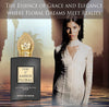 The Story of Amber Floral by Prince Parfums Dubai - 3.4 Ounces Women's Extrait de Parfum - Enchanting Essence of White Florals, Jasmine, & Bulgarian Rose - Luxurious Vanilla & Sandalwood Symphony