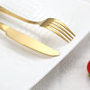 Aisoso Gold Silverware Set, 20-Piece Flatware Set Stainless Steel Cutlery Kitchen Utensil Set Tableware Service for 4