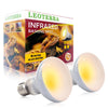 Leoterra 75w Basking Bulb uva Reptile Light Bulb Chicken Coop Heater Bird Heater (Pack of 2) for Reptile Tank,Turtle Tank,Bearded Dargon,Lizard,Snakes Use Accessories E26 Base,Long Service Life