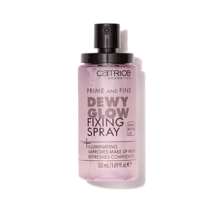Catrice | Prime & Fine Illuminating Dewy Glow Spray | Transparent and Fast Drying Fixing Spray| Paraben Free & Vegan | Cruelty Free (Pack of 1)