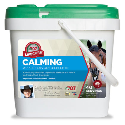 Formula 707 Calming Equine Supplement 5LB Bucket - Anxiety Relief and Enhanced Focus for Horses - L-Tryptophan, Thiamine & Magnesium