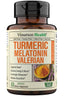 Turmeric, Melatonin & Valerian Root Sleep Aid Supplement. Natural Sleep Aid for Adults with L-Theanine, Ginger & Black Pepper Extract. Melatonin 3mg, Valerian Root Capsules. Relaxation & Sleep Support