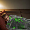 Glow in The Dark Blanket Dinosaur Throw Blanket for Boys Kids Soft Warm Cozy Cute Dino Blanket Unique Christmas Toys Gifts Gray Glowing Dinosaur Room Decor Blankets for Girls Teens 50