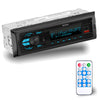 Qulokar Single DIN Multimedia Car Stereo Radio,7 Character LCD,Bluetooth with Hands Free Calling & Music Streaming,USB Playback & AUX Input,AM/FM Radio Receiver Wireless Remote Control Q6220