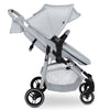 GAP babyGap 2-in-1 Carriage Stroller - Car Seat Compatible - Easy One-Handed Fold - Lightweight Stoller with Oversized Canopy & Reclining Seat - Made with Sustainable Materials, Grey Stripes
