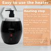 Professional Massage Oil Warmer, Lotion Warmer Dispenser Heater, One-Touch Temperature Control 15 Minutes Completely Heating with one Pump Oil Bottle (Black(Funnel))