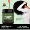 Sunny Isle Rosemary Mint Hair and Strong Roots Butter 4oz | Infused with Biotin & Jamaican Black Castor Oil | Strengthen and Nourish Hair | Dry Scalp, Split Ends